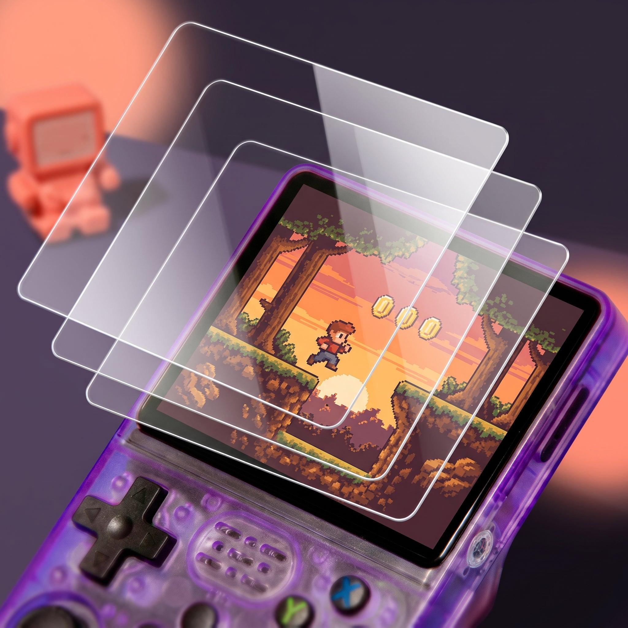 Vidrio templado PixelRetro Pro™ (pack de 3)
