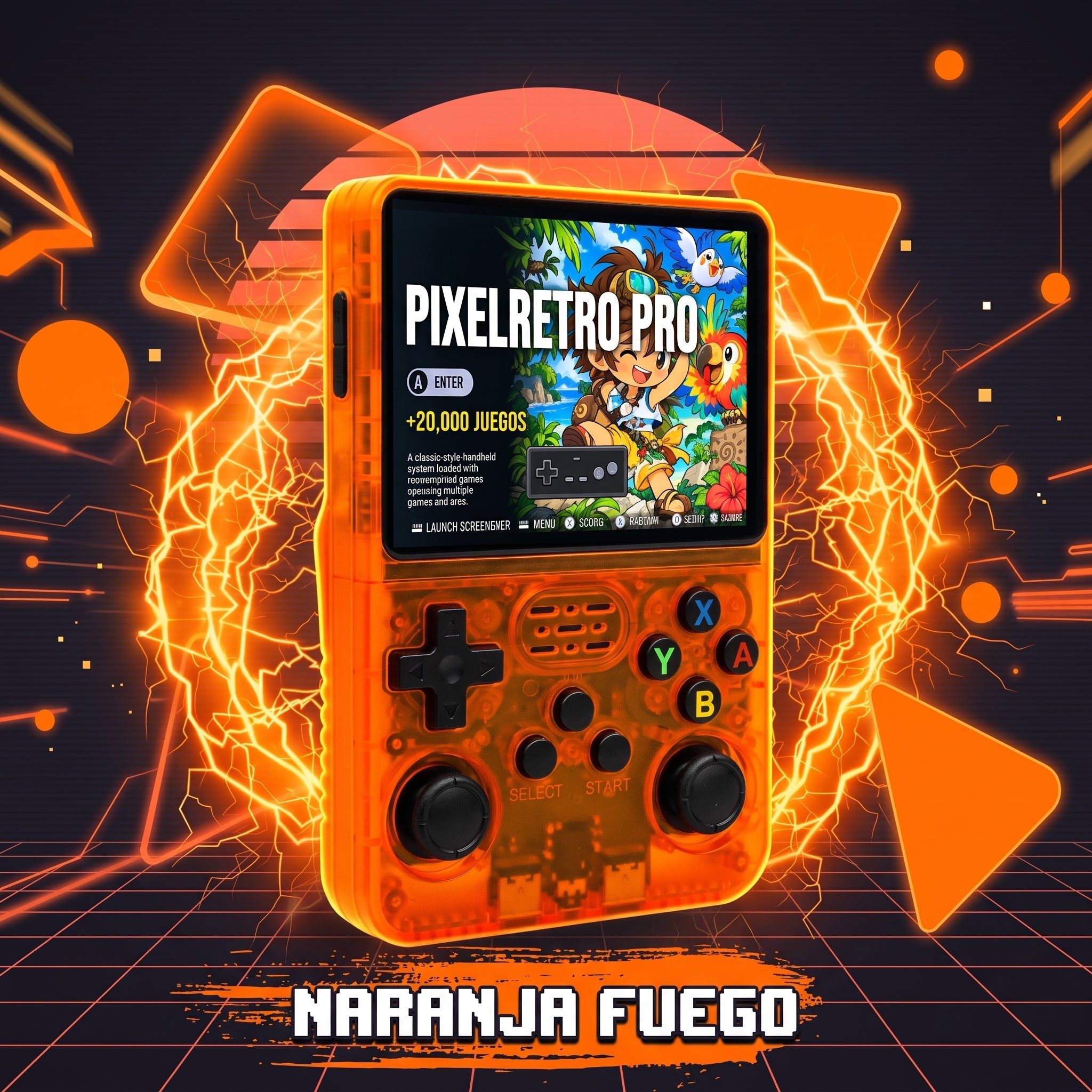 PixelRetro Pro™ – Consola Retro Portátil con hasta 20.000 Juegos
